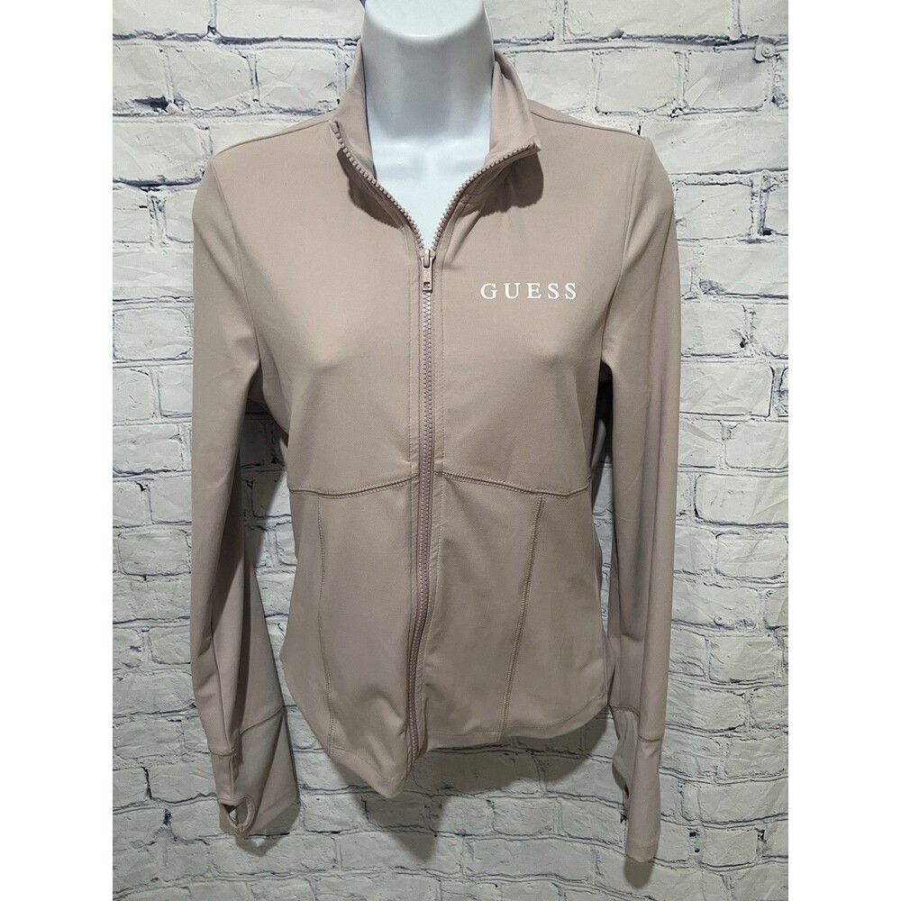Guess Active Stacie full-zip Lightweight Jacket in beige Size Medium